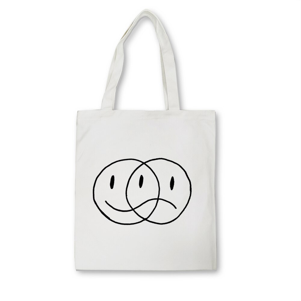 Fourre-tout décontractés ligne Art impression femmes toile sacs à bandoulière grandes dames sac à provisions sacs à bandoulière sac à main pour femmes Eco Shopper