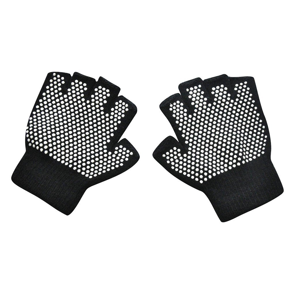 Enfants enfants hiver tricoté sans doigts anti-dérapant mitaines gants bébé fournitures