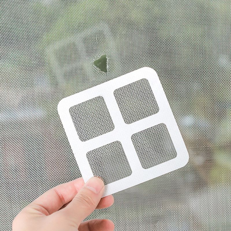 Self-adhesive Screen Door Repair Patch Hole Netting Household Mosquito Screen Window Sticker Rectangular Screen Window Sticker -