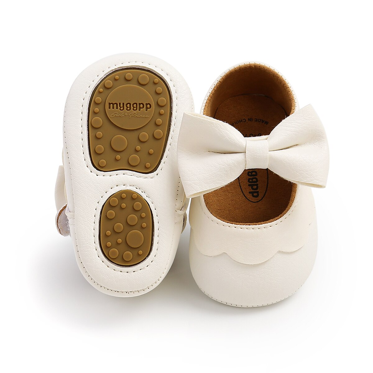 0-18M Baby Kleinkind Mädchen Flache Schuhe Bogen Knoten Feste Erste Wanderer Weiche Sohle Schuhe neugeboren Kleinkind Kleinkind mädchen Prinzessin Schuhe