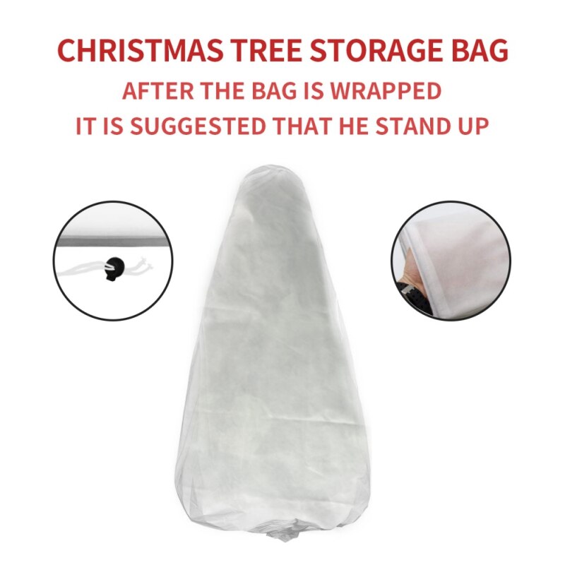 ZL Christmas Tree Storage Bag Disposal Bag Non-woven Storage Dustproof Cover Protect Waterproof Large-capacity Organize Tool