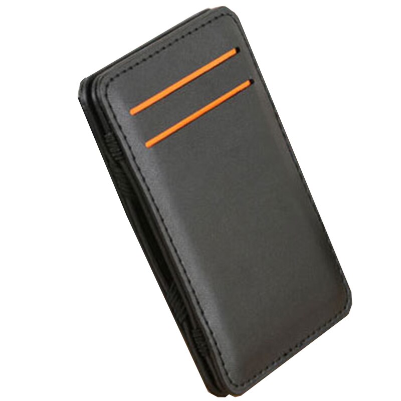 KUDIAN ours en cuir magique portefeuille hommes haute quantité portefeuille porte-cartes court petit sac à main carte organisateur BID111 PM49: 02Black