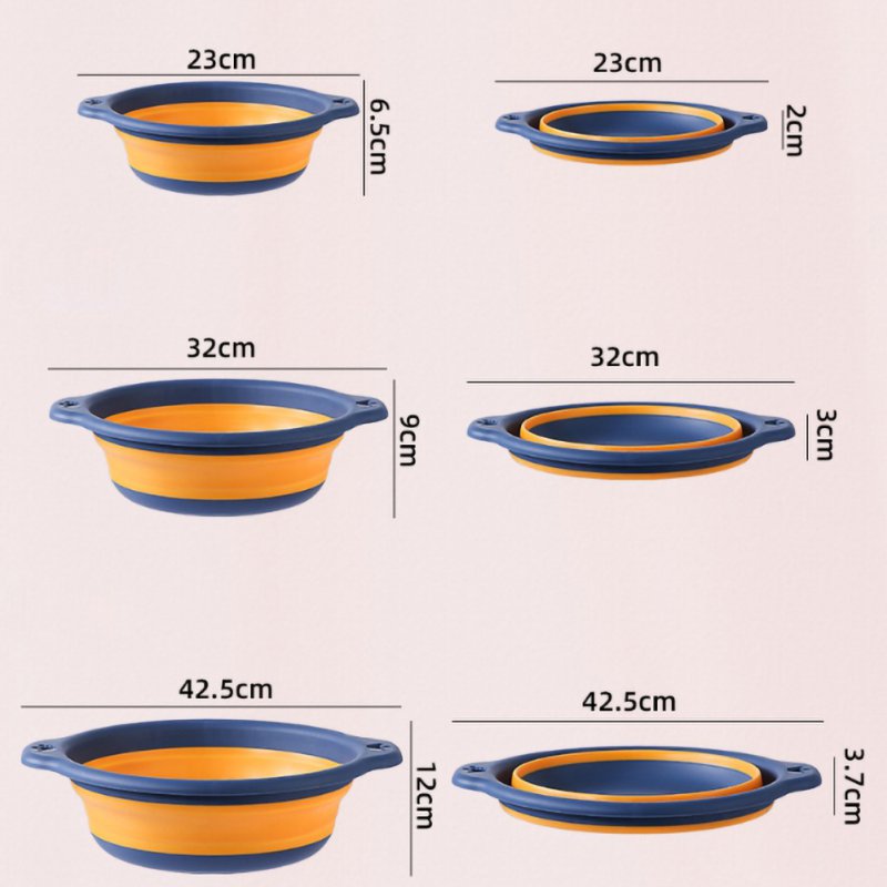 Multi-purpose Folding Wash Basin Portable Hanging Foldable Dish Travel Camping Picnic Cleaning Tools Bathroom Kitchen Basins