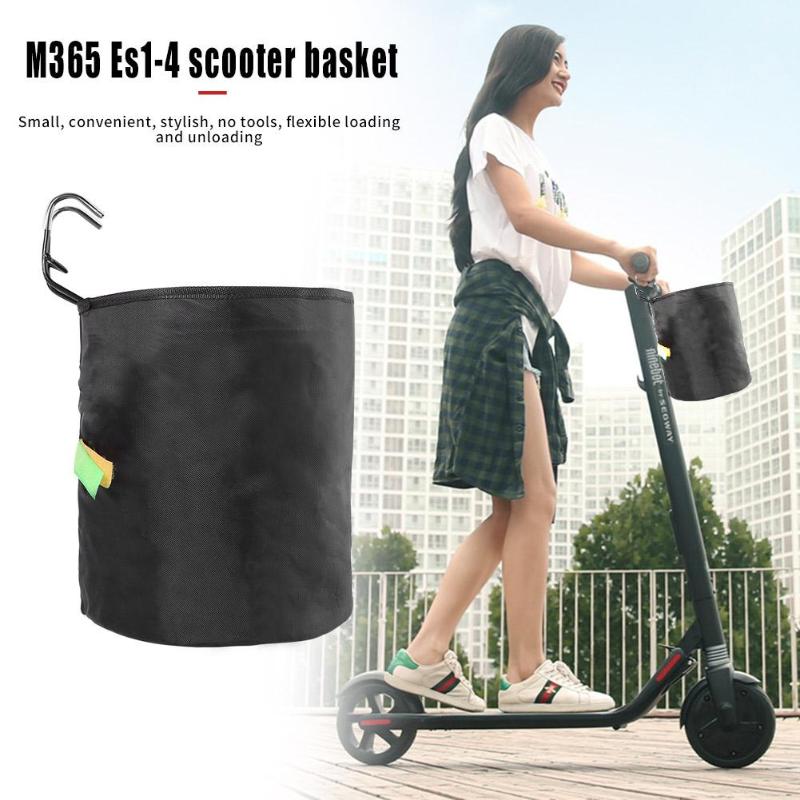 Durable Roller Korb Zarte Textur Bike Einfarbig Lenker Tasche Korb für M365 Ninebot ES1-ES4 Elektrische Roller