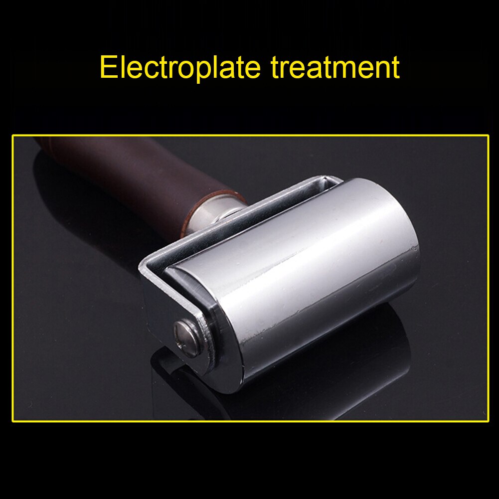 26/60/100mm Brayer encre peinture gravure rouleau Art estampage en cuir bord presse Creaser garniture rouleau bricolage artisanat main outil de poussée
