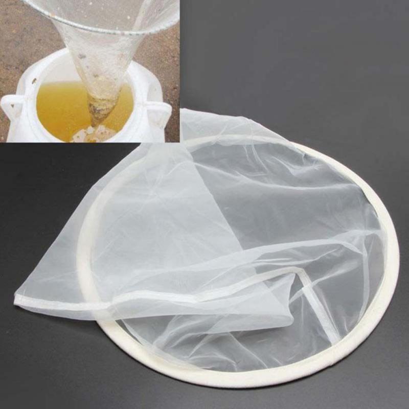 150 Honey Flow Mesh Nylon Cone-shape Strainer Filter Fiber Bee Net Knitted White Purifier beekeeper beehive tools bees 1PCS