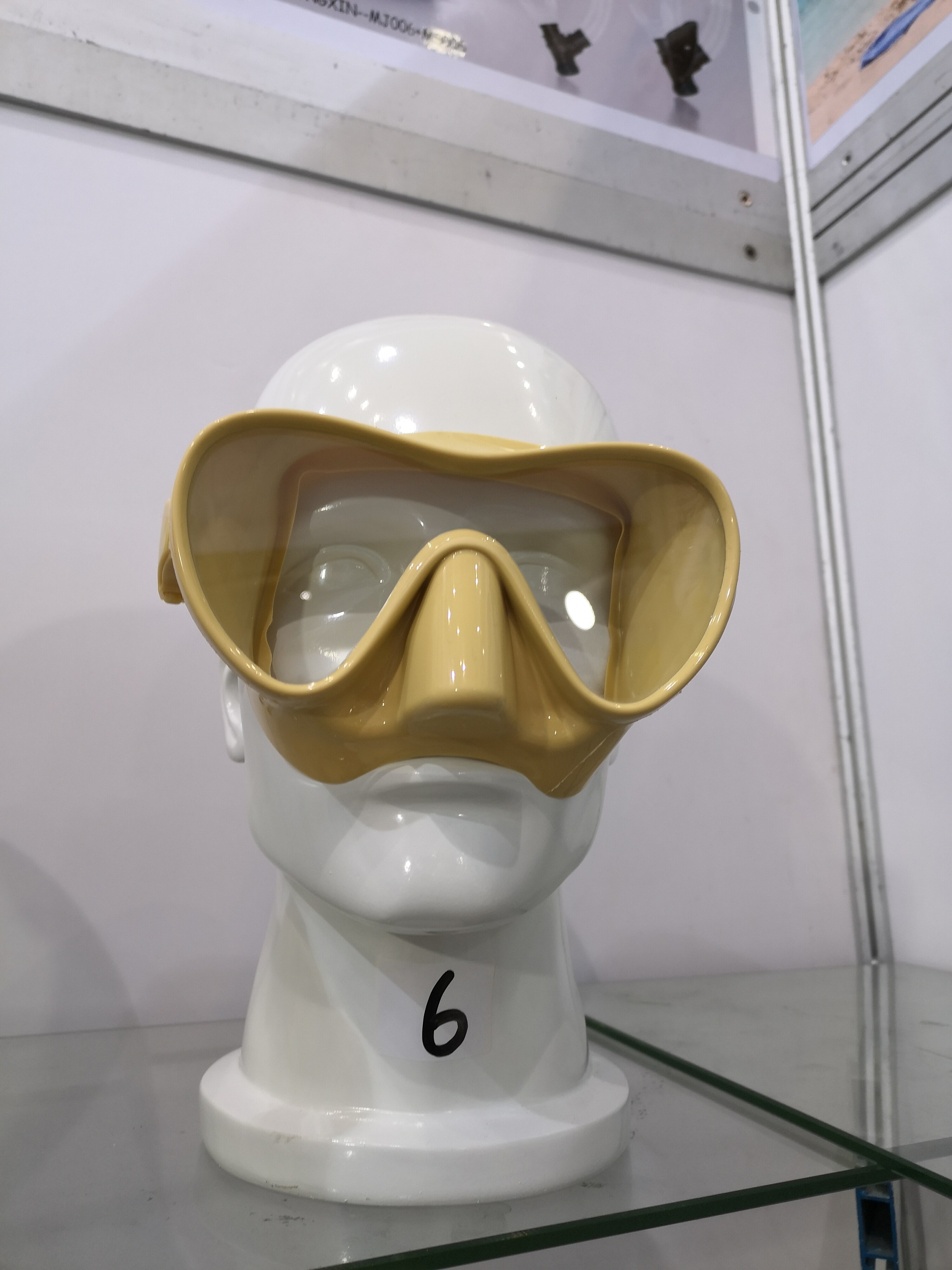 Professional Silicone Diving Mask - Tempered Glass - Adult & Kids - Underwater Sports Scuba Gear: Yellow