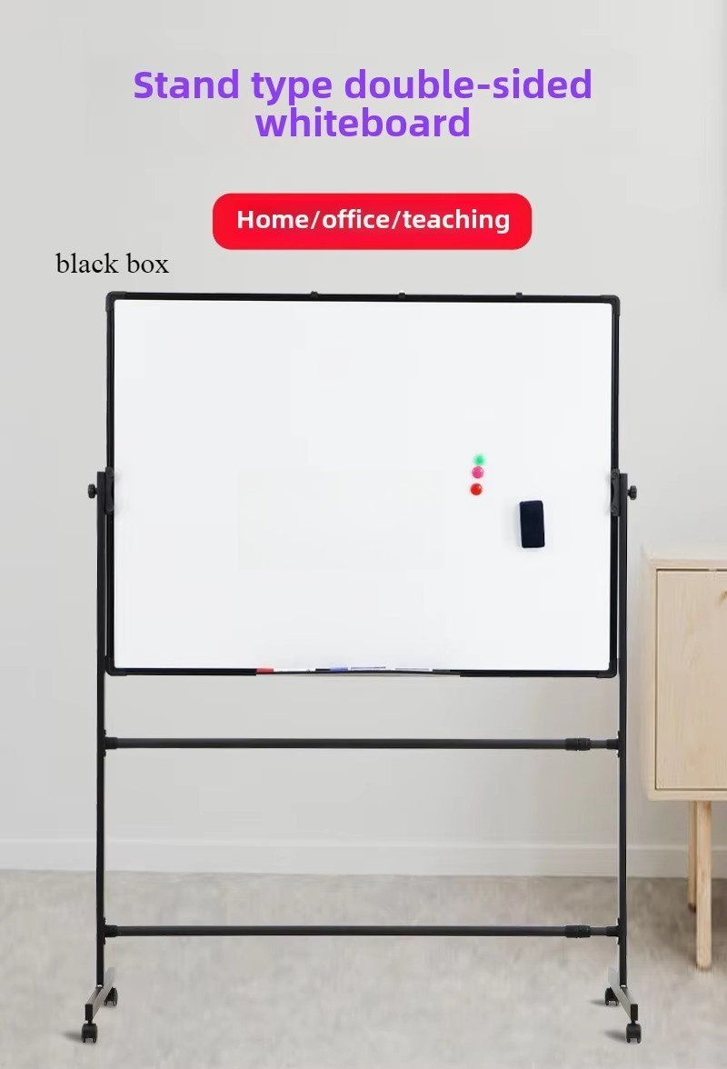 Mobiel klein schoolbord Whiteboard Groen bordbeugel Dubbelzijdig magnetisch thuiskantoor Onderwijs Graffiti Schrijven: 72*36 inches / Beige