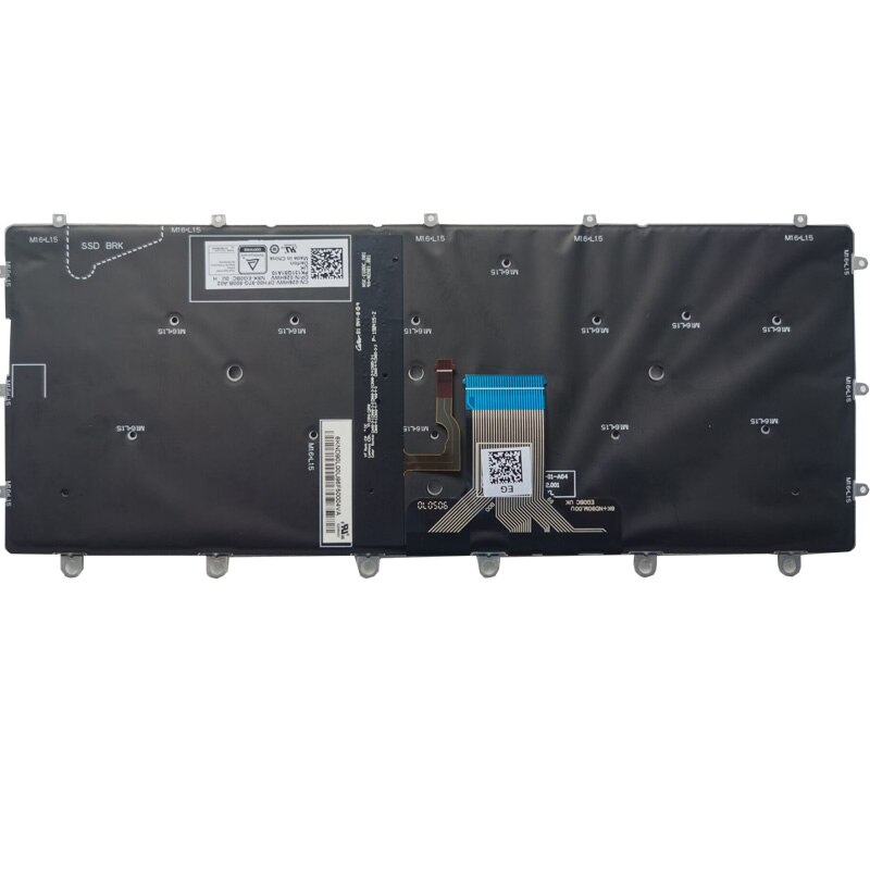 UK/Spanish/SP Laptop Keyboard For DELL XPS 13 9365 P71G 0WPCF9 WPCF9 NSK-EG0BC With Backlight