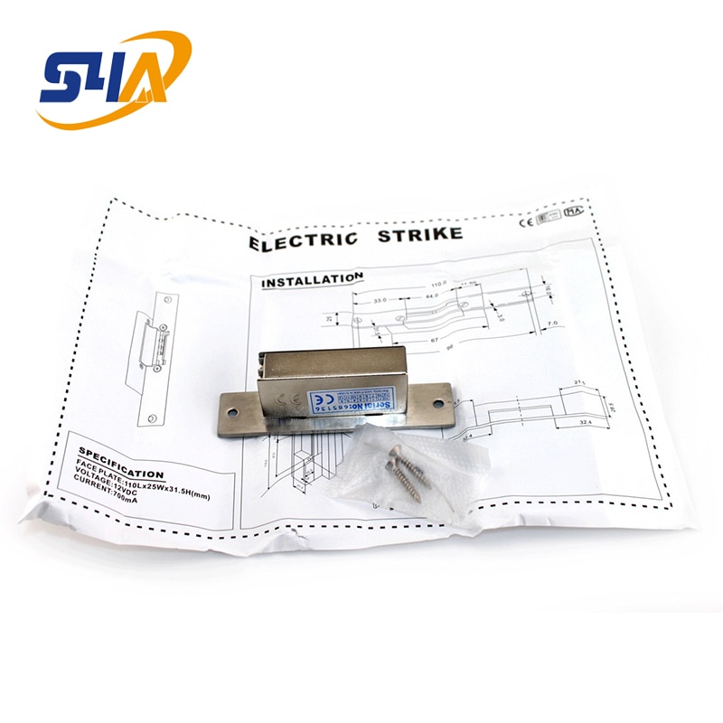 European Narrow-type and Adjustable Electric Strike Lock
