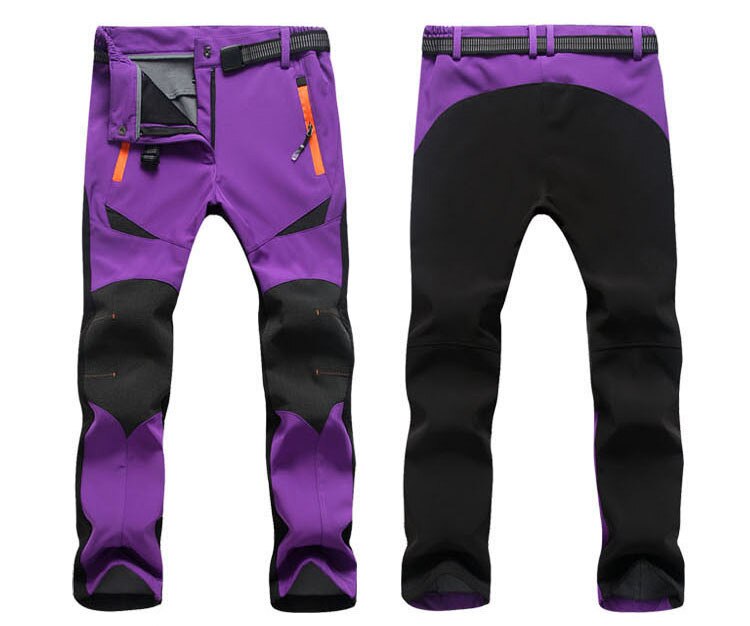 THE ARCTIC – pantalon de neige léger pour femme, imperméable, coupe-vent, et respirant, pour randonnée, escalade, hiver: Violet / XL