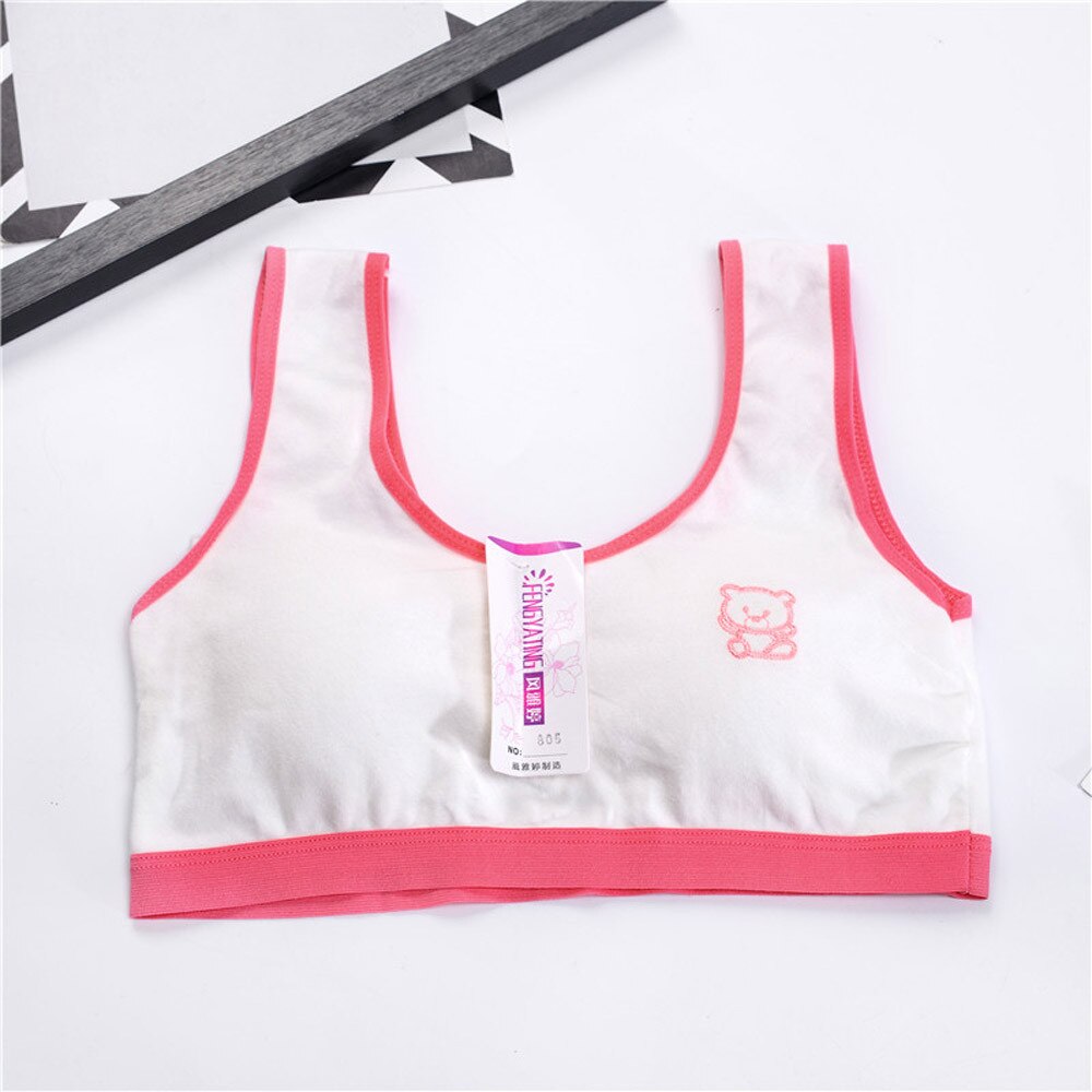 #45 8-14y gutt jenter printing undertøy bh Vest låve undertøy sport undies trening BH unge jenter soutient kløft fille: J