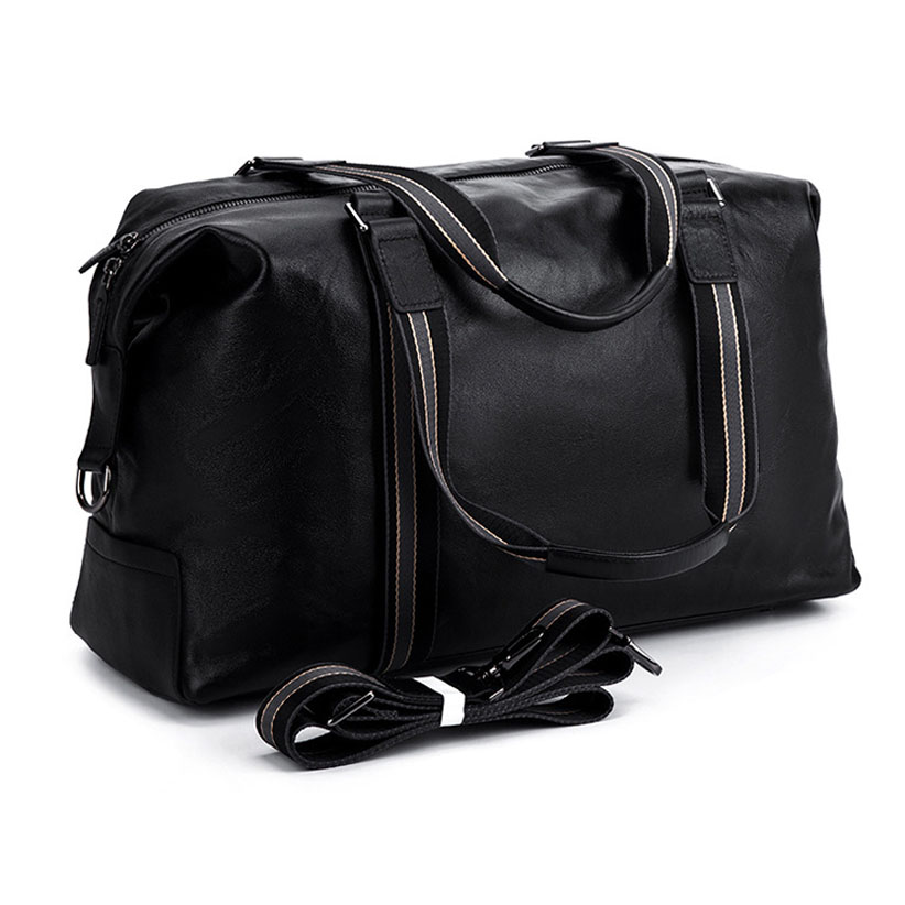 Unisex Big Handbag Thick Leather Large Capacity Shoulder Bag Male Waterproof Travel Duffle Tote Casual Messenger Crossbody Bags