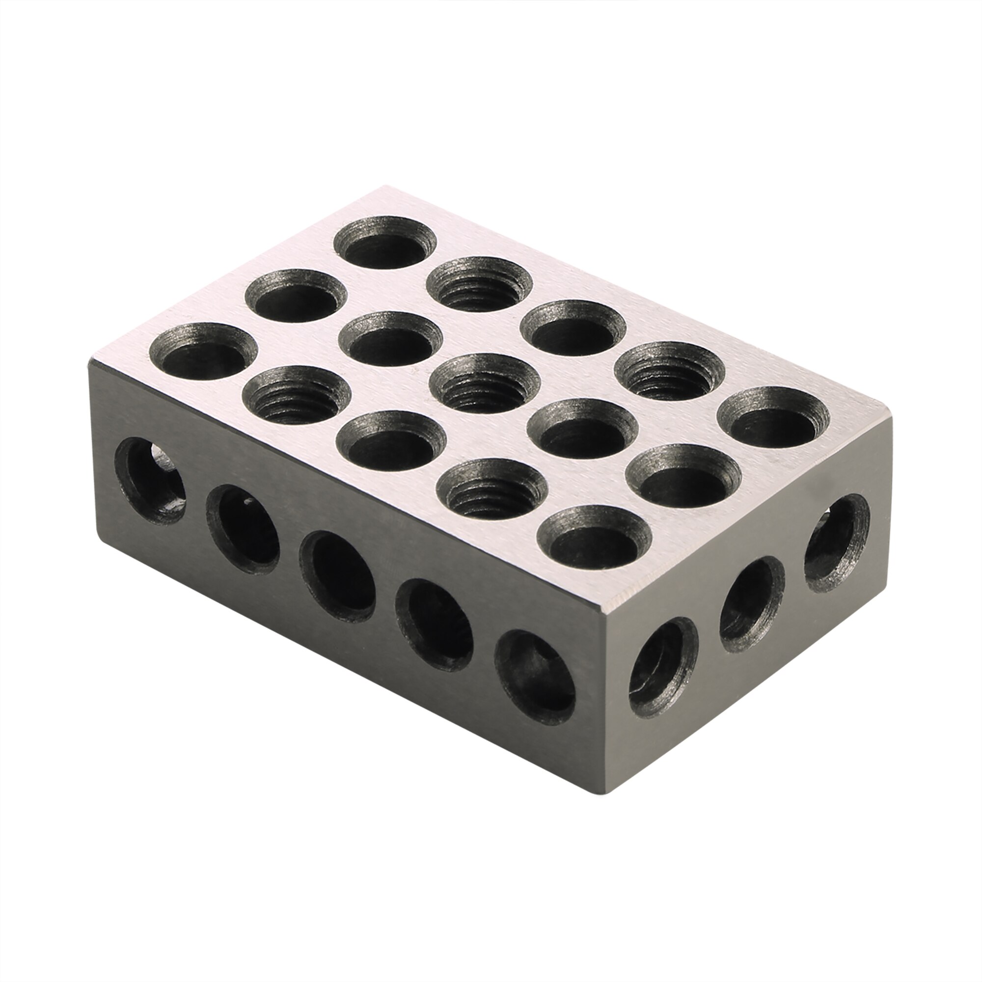 2pcs/pair 23 Holes Precision 25-50-75mm Blocks Gauge Hardened Steel Parallel Block Set Matched Machinist Milling Tool