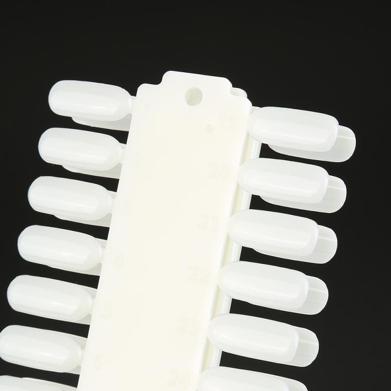 1pcs False Nail Tips Nail Polish Display Palette Color Chart False Nails Color Card Practice Acrylic UV Gel Polish Tool Manicure