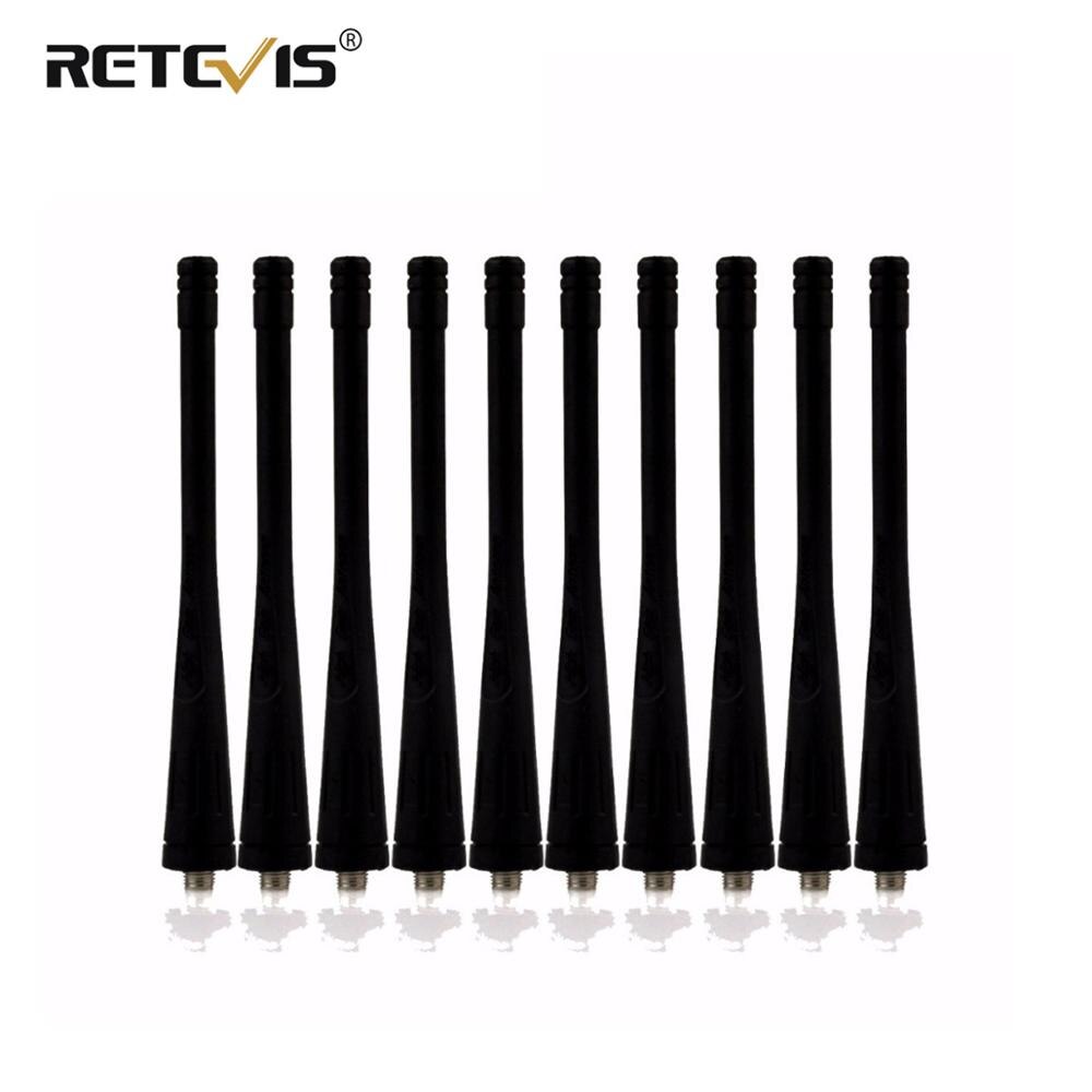 10pcs SMA-F(Female) Antenna UHF 400-480MHz For baofeng BF-666S BF-888S BF-777S Retevis H777 Walkie Talkie Accessories J9104D