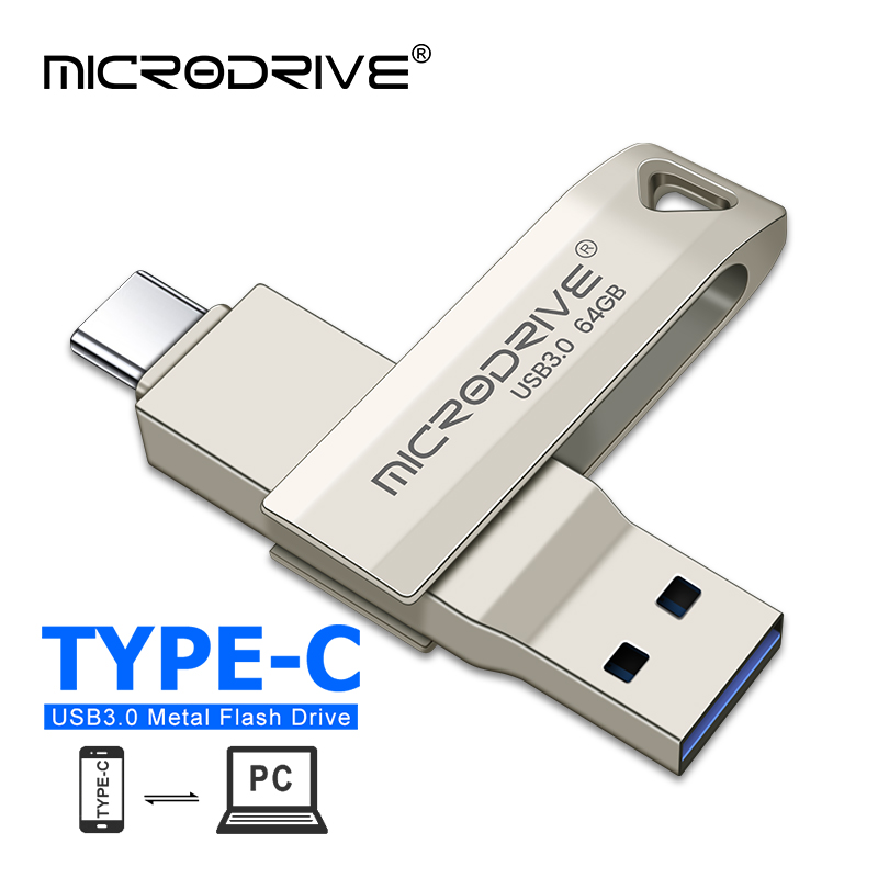 2 in 1 OTG USB 3.0 & usb-C Flash Pen Drive Memory Stick Usb3.0 flash disk 128 GB 256G 512G Type C Pendrive