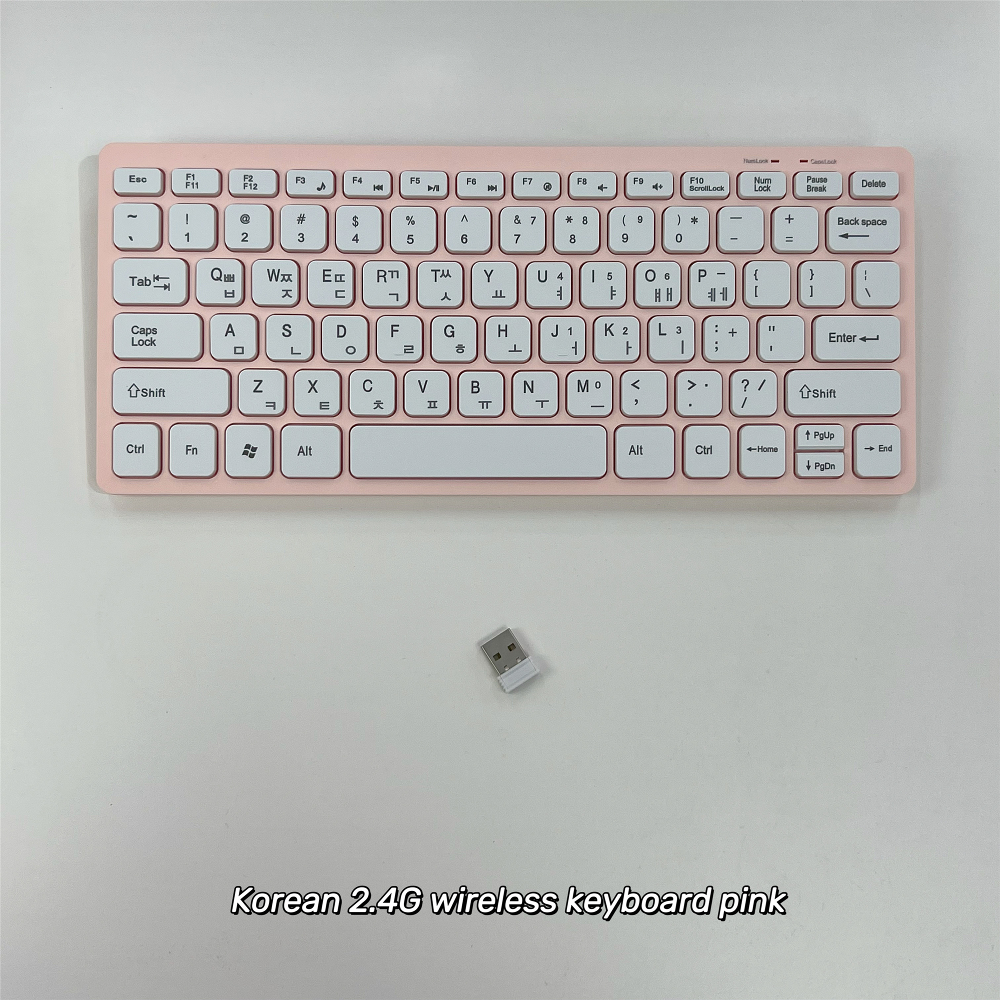 Korean 2.4G Wireless Keyboard and Mouse Protable Mini Keyboard Mouse Combo Set For Notebook Laptop Mac Desktop PC Computer: PURPLE