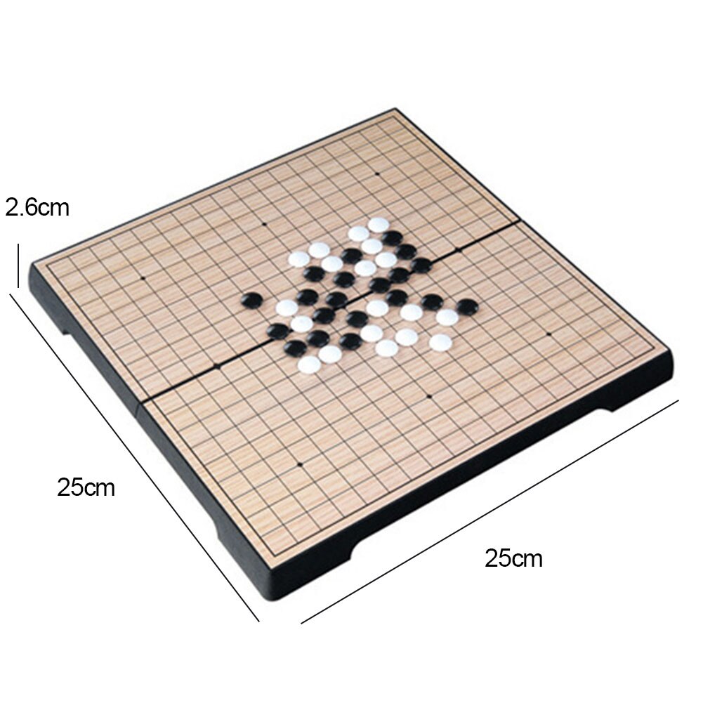 25Cm X 25Cm X 2.6Cm Opvouwbare Magnetische Reizen Go Game Board Set Kids Volwassenen Ontwikkelen Educatief Intelligentie speelgoed: Default Title