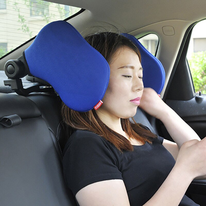 Cuscino Poggiatesta Auto Ergonomico - Supporto Cervicale Traspirante, Lavabile, Pelle PU