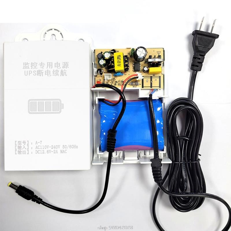 12V-2A Uninterruptible Power Supply Mini UPS Battery Backup for WiFi,Router, Modem, Security Camera Universal Interface