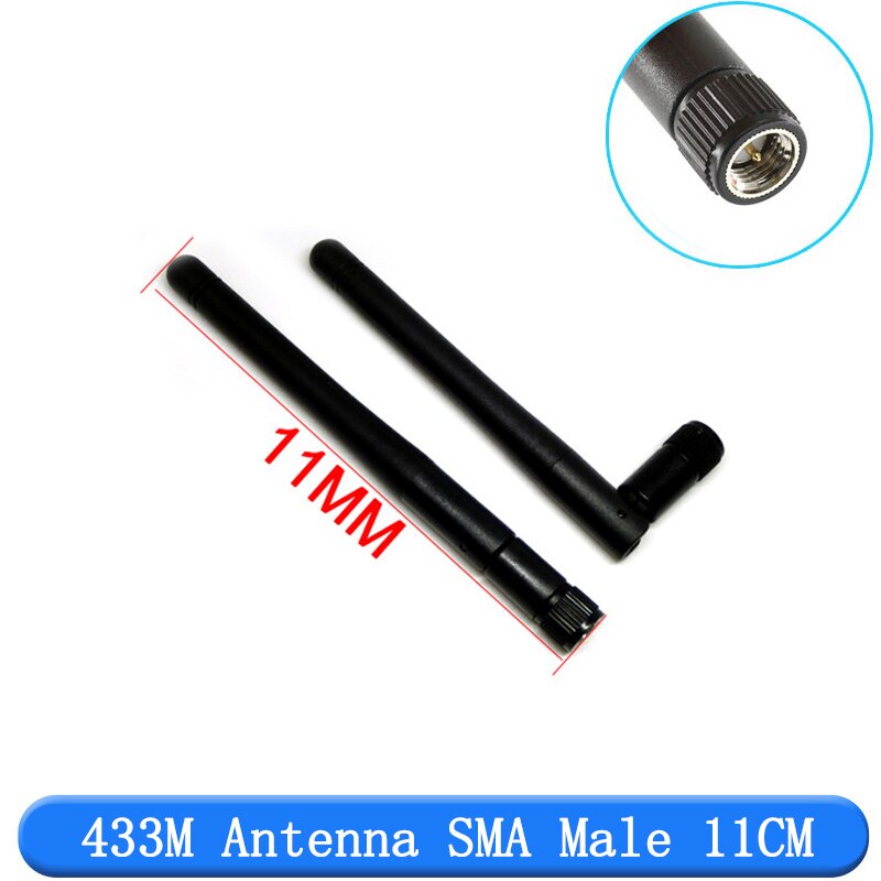 2 st 433 mhz antenn 3 dbi sma hankontakt 433 mhz riktad antenn 433m vattentät antenn för lorawan /javino: 433 mhz antenn c