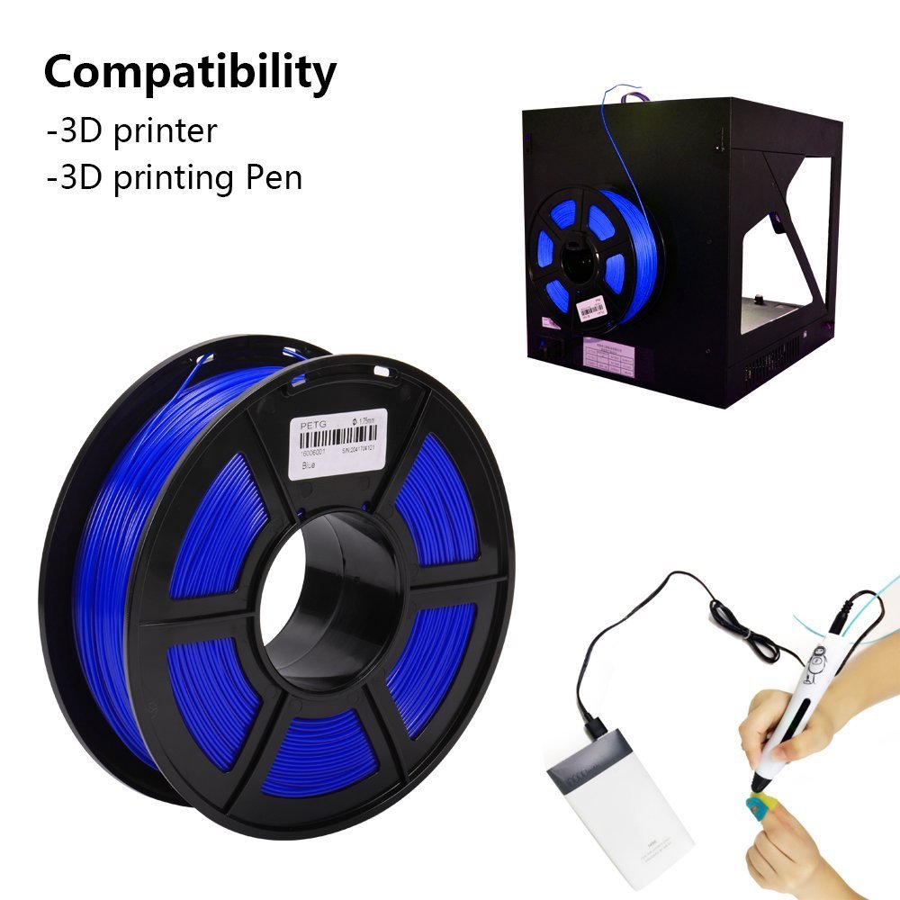 SUNLU – Filament pour impression 3D, consommable d&#39;imprimante en PETG, bonne résistance, 1.75MM