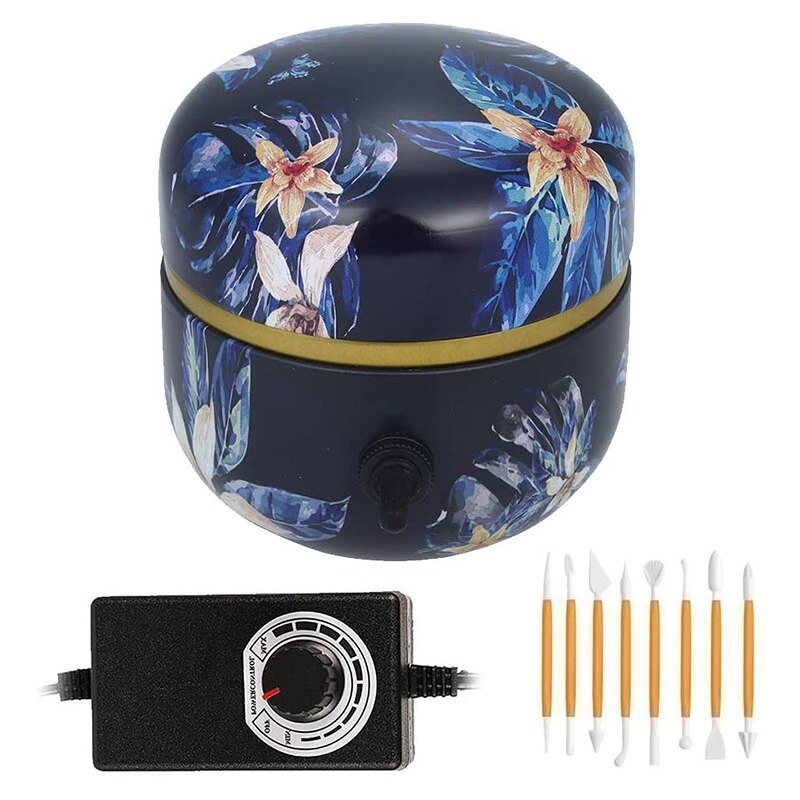 Mini Electric Pottery Wheel Machine-with Tray, Adjustable Speed Pottery Wheel Clay Tool for Beginners: Chocolate