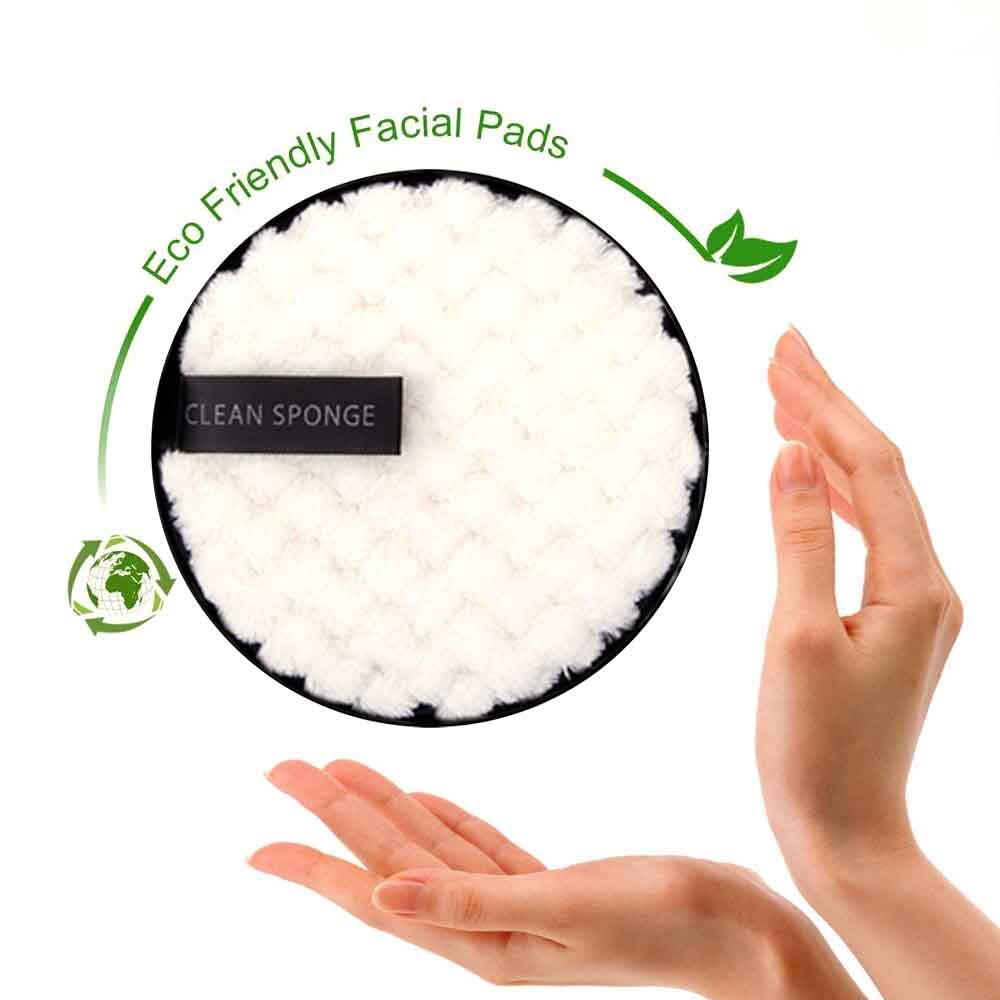 3/4 stk mikrofiberklude makeupfjerner ansigtsrens håndklæde makeupservietter genanvendelig bomuld dobbeltlags ansigtsvaskbar pust