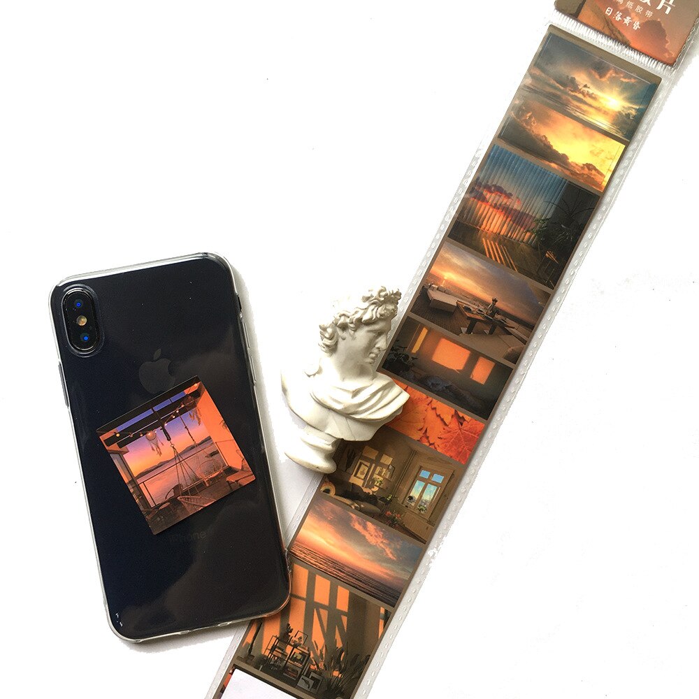 8Pcs/pack Time Fragment Series Journal Decorative Stickers Scrapbooking Stick Label Diary Stationery Album Film Stickers: 8