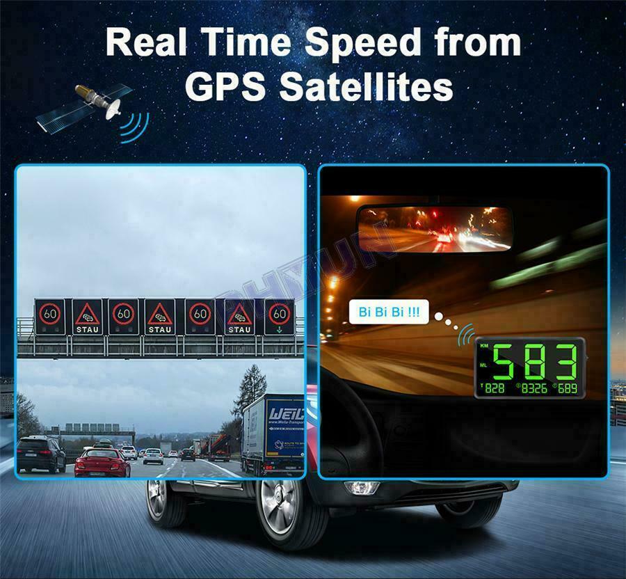 Groot Scherm 4.5 "Gps Snelheidsmeter Snelheid Kilometerteller Kilometerstand Hud Display Digitale Snelheid Alarm Km/H Mph Voor Fiets motorfiets
