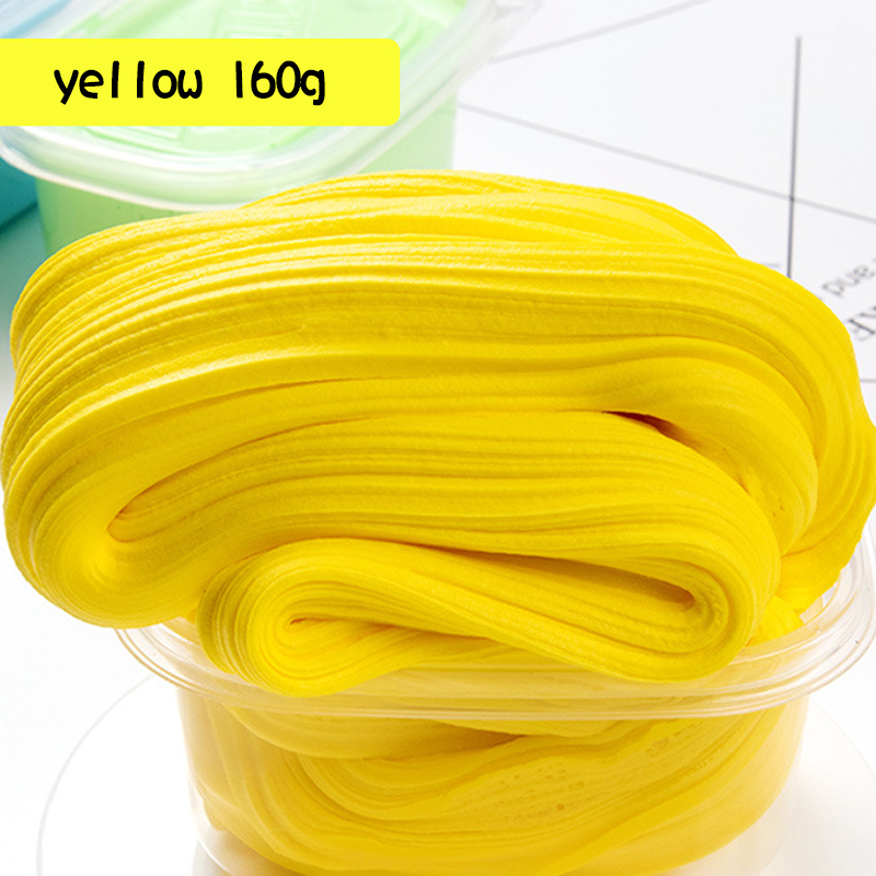 160g Fluffy Foam Slime Clay Ball Supplies DIY Light Soft Cotton Charms Slime fluffy Cloud Craft Antistress slime fl Kids Toys: Gold