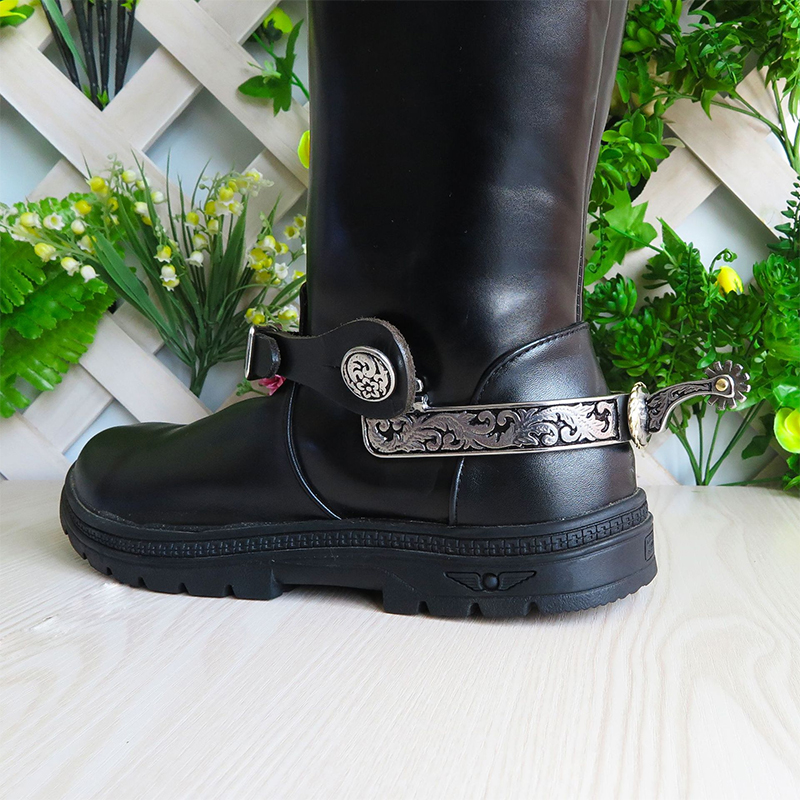 Acero inoxidable, equipo para caballos ecuestre montar a caballo, botas Spurs Western Riding Spurs, rápida a Rusia