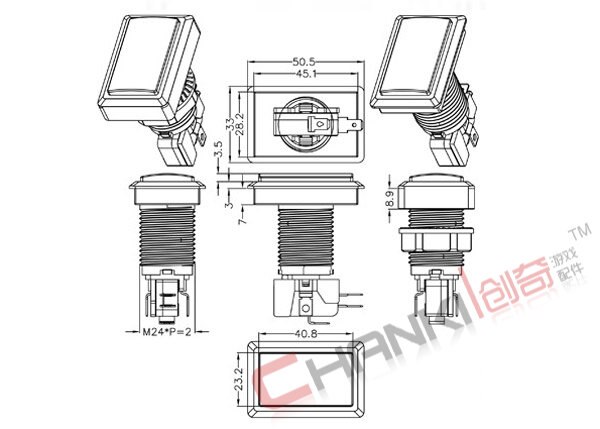 Beatmania iidx spiel maschine keysters dj druckschalter schalter rechteck mit lampe mikroschalter ganze set