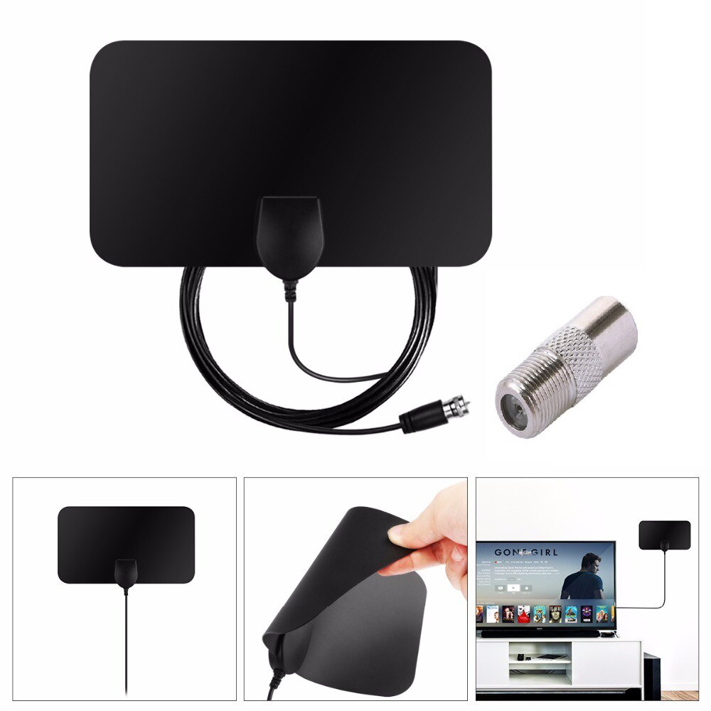 HDTV Antenna Set Support 1080P 50-60 Miles Range Digital Antenna Channels with Amplifier Signal Booster DOM668