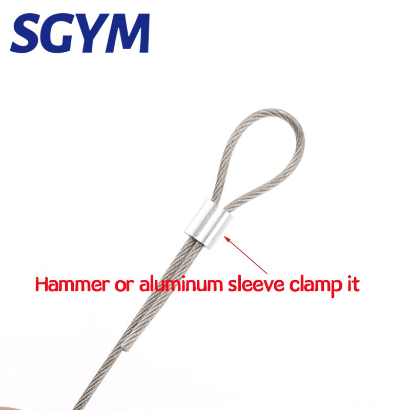 M1.0 M1.2 M1.5 M2 M3 M5 M6 M8 M10 manguitos de aluminio carcasa casquillos para cuerdas de alambre de Cable crimpado acero Chuck chaqueta