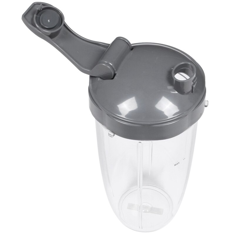 32Oz Vervanging Cups Met Flip Top Te Gaan Deksel Voor Nutribullet 600W En Pro 900W Blender (2 Pack)