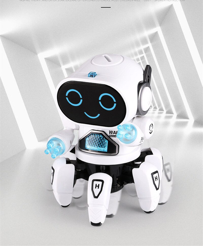 Intelligent Jouet de Danse Robot Six Griffes Danse Robot Intelligent LED Musique Nina Robot Jouet Pour Enfants D'anniversaire
