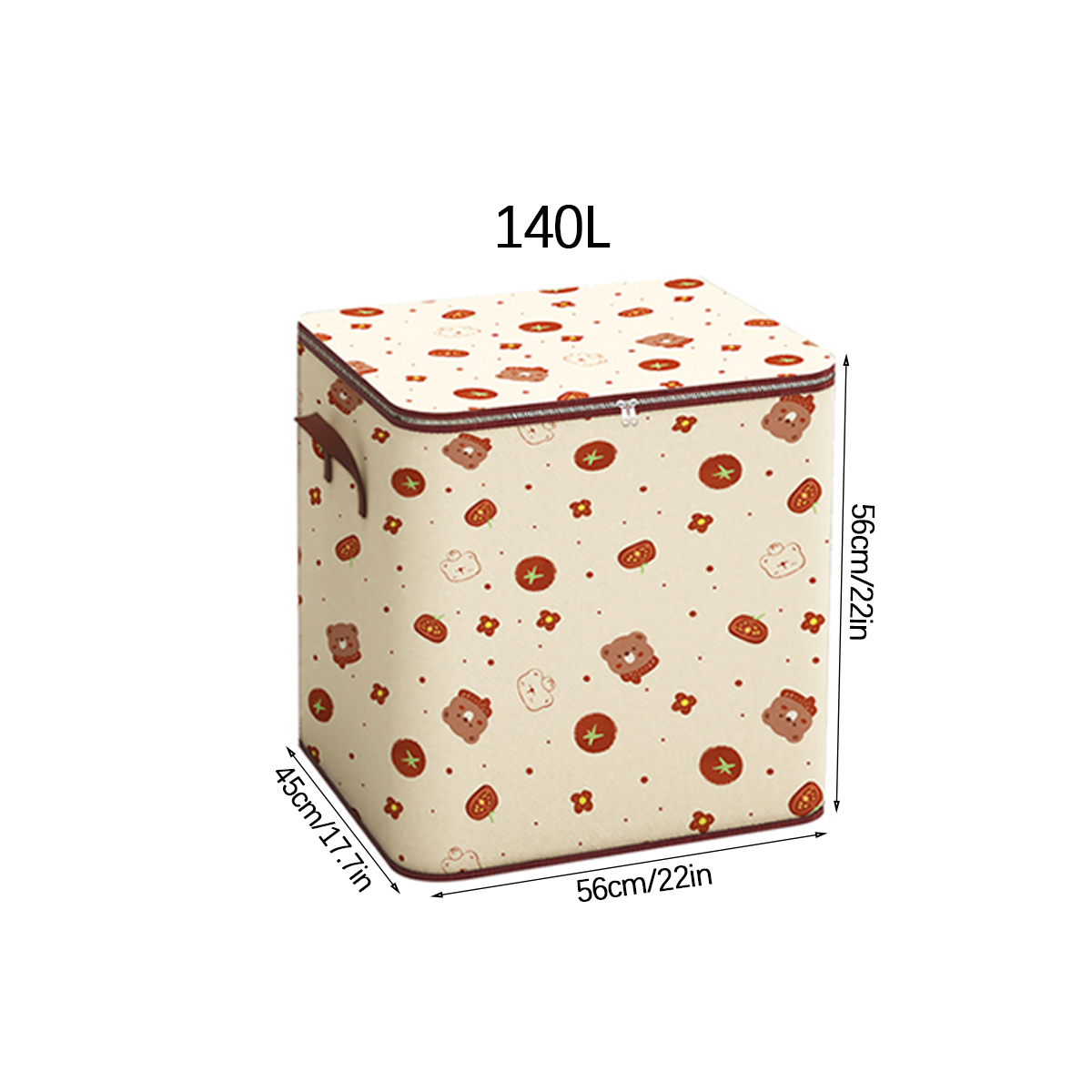 Large Capacity Clothes Storage Bag Bear Cartoon Waterproof Moving Packing Bag Home Use Blanket Organizer Moisture Proof S