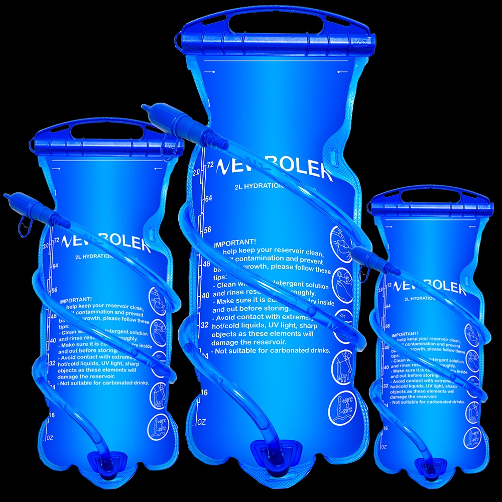 Sac à dos gilet d'hydratation avec réservoir d'eau sans BPA, 1l, 1,5 l, 2l, 3l