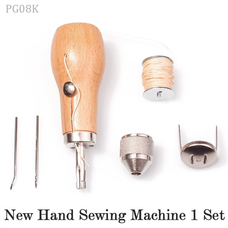 Stitcher Sewing Awl Hand Stitcher Repair Tool Kit Leather and Heavy Fabrics Stitching Belt Strips Shoemaker Tools: New Sewing machine