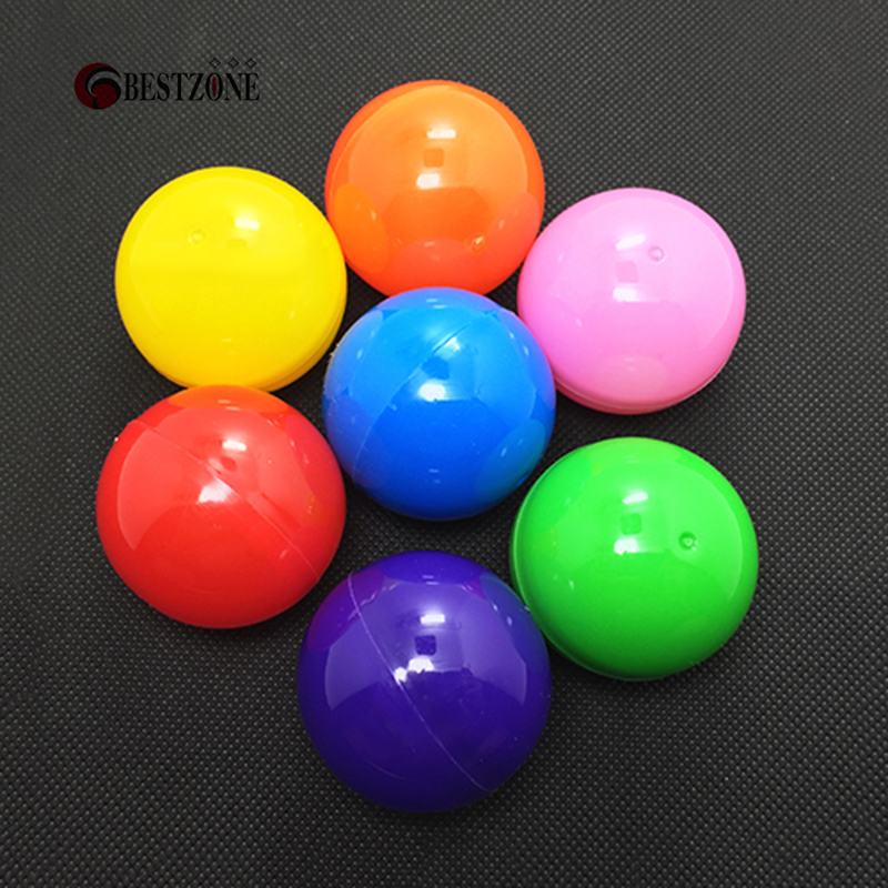 20Pcs/Lot Diameter 40MM Plastic Toy Capsules Colorful Mixed Empty Balls Container Eggshell Very For Kids From Factory