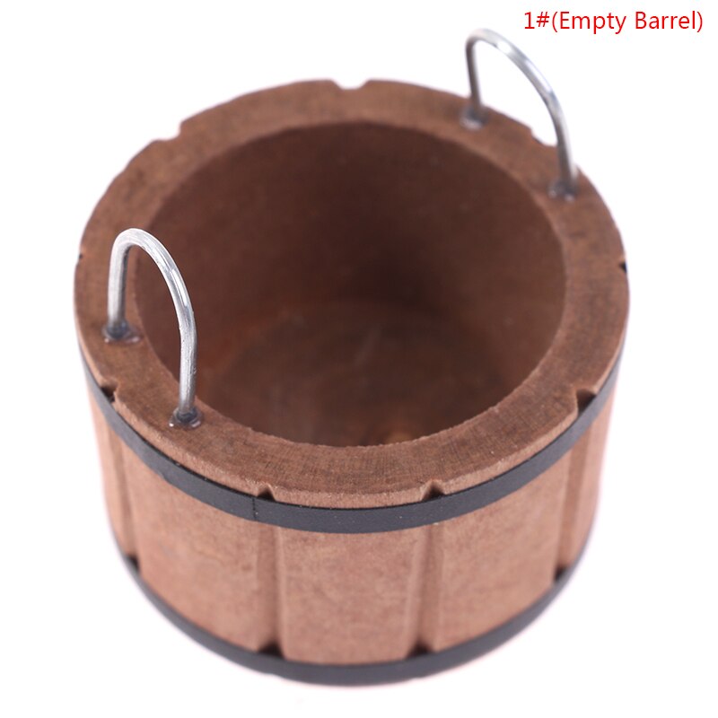 1Stck Holz Becken Holz Fass Möbel 1:12 Puppenhaus Miniaturen Puppe Haus Zubehör: A