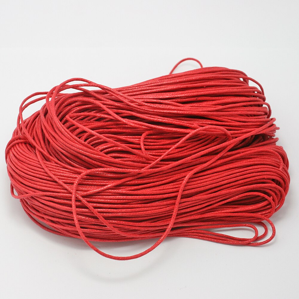 Cordon de serrage en coton ciré 1.5mm | 60 m/lot, collier de corde en perle ciré, fabrication de Bracelet et d'accessoires de couture, bijou à bricoler et soi-même