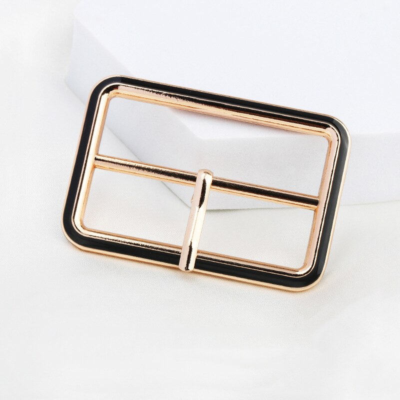 Hebilla de Metal en forma de I para cinturón de ropa, hebillas de ajuste de puño de cintura de abrigo de Color, traje, vestido decorativo, 2 unids/lote: Inside 4.5CM / 2