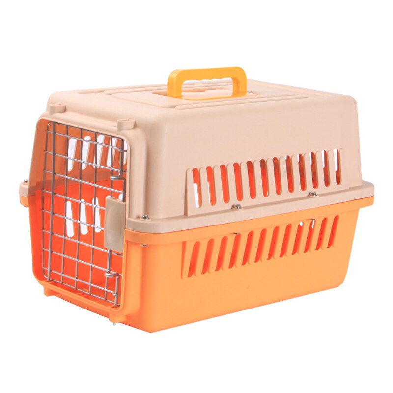 Caja de transporte de Gato de mascotas para hogar, caja de hombro de viaje al aire libre para gatos, casa de cachorros de compañía, perrera, bolsa de transporte de aire para mascotas, 6 colores: Orange