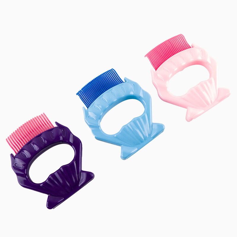 Escova para pentear animais de estimação, pente massageador de plástico