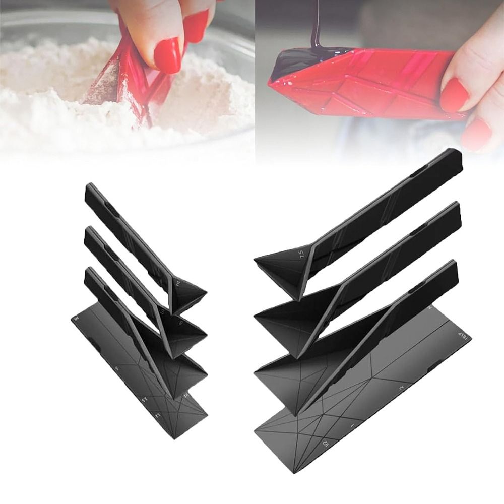 Polygone eben 3-in-1 Messung Löffel Falten Kochen Backen Esslöffel Falten Löffel Multifunktion eben Messung Löffel