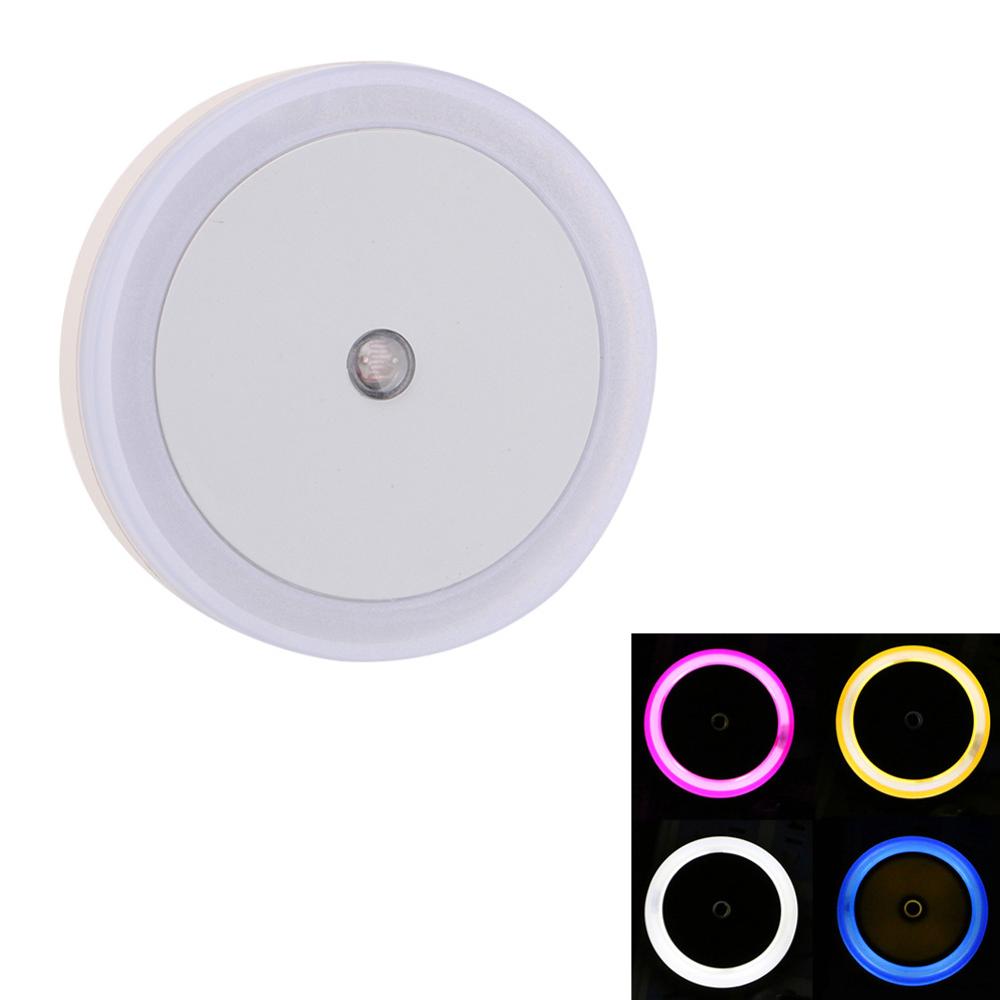Light Sensor Controle Nachtlampje Armatuur Schemeringsdimmer Sensor Slaapkamer Inductie Plug-in LED Lamp Voor Baby Hal keuken Muur: WHITE / eu