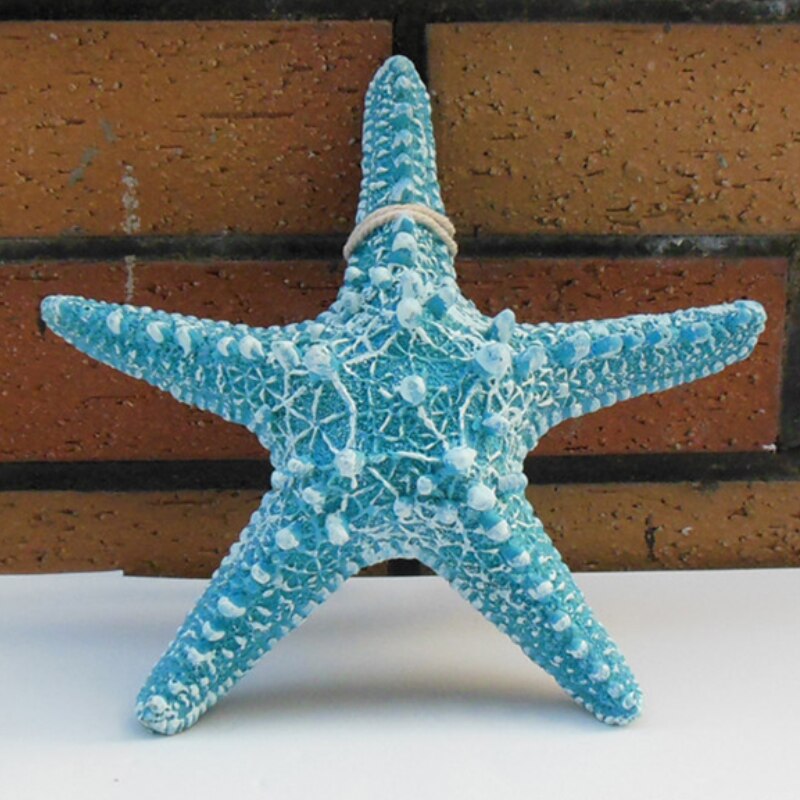 Femfarvet søstjerne middelhavsstil marine håndværk ornamenter dekoration i den lille tyggegummi søstjerner plast jpdzs 572